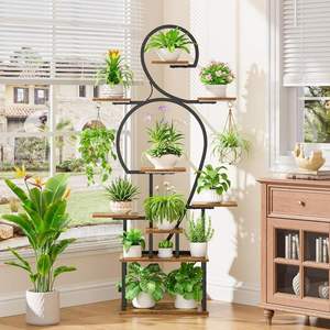 <span class=keywords><strong>Étagère</strong></span> <span class=keywords><strong>à</strong></span> fleurs moderne de style europé<span class=keywords><strong>en</strong></span> <span class=keywords><strong>à</strong></span> 9 niveaux, lampe de culture intérieure, <span class=keywords><strong>en</strong></span> fer et <span class=keywords><strong>bois</strong></span>, pour salon, rangement de <span class=keywords><strong>plantes</strong></span> vertes <span class=keywords><strong>à</strong></span> domicile - Product Image 2