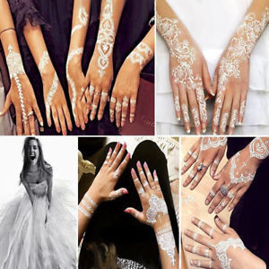 Personalizada tatuaje impermeable de encaje blanco Henna etiqueta para las niñas - Product Image 4