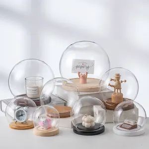 Tự làm quà tặng Vòng thủy tinh bóng hiển thị Dome với nút chai cơ sở cho nhà đám cưới bên trang trí - Product Image 4