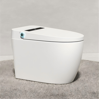 Toilette intelligente innovante avec écran LED, télécommande, montage au sol, toilette électrique intelligente pour projets de villégiature de luxe