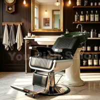 Fauteuil de Barbier Professionnel pour Hommes – Vente en Gros, Logo Personnalisé, Mobilier de Salon de Luxe Hydraulique, Chaise de Coiffure pour Salons de Barbier