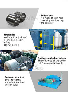 Les broyeurs à rouleaux industriels à double <span class=keywords><strong>dent</strong></span> robustes pour le meulage d'argile, de charbon et d'asphalte sont à vendre - Product Image 5