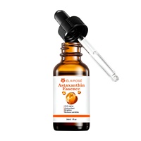 Sérum Éclaircissant et Raffermissant Anti-rides Hydratant Végétalien 30ml à l'Extrait de Levure et à l'Astaxanthine 75% GHK-Cu, Marque Privée OEM, Essence Visage