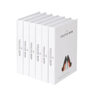 Faux livres blancs personnalisés Décoration de café Fournitures ponctuelles Designer Faux livre Livres de décoration de maison