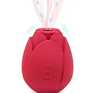 10 Frequency Magnetic Charging Clitoris Nipple Massager Female Sex Toys Product Rose Flower Bud Sucking Vibrator