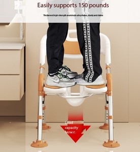 Silla de seguridad para personas mayores, manijas para respaldo, taburete de ducha de baño para embarazadas discapacitadas, muebles, silla de baño, equipo de seguridad para Baño - Product Image 2
