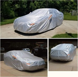 Housse de voiture universelle longue durée 150D Oxford, housse de voiture extérieure avec sac de rangement - Product Image 5