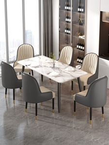 Sedia da pranzo di lusso leggero con schienale, sgabello semplice per balcone e toeletta, sedia per salone di bellezza, imbottita per stanza in affitto e ristoranti - Product Image 3