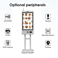 Restaurant Self Ordering Payment Kiosk Custom Desktop Self Service Checkout Machine Payment Kiosks with Receipt Printer