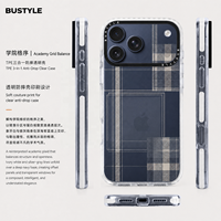Coque de téléphone portable antichoc en PC rigide avec protection magnétique 360° anti-jaunissement et bords en TPU/TPE pour 14/15/16/17/18 Pro