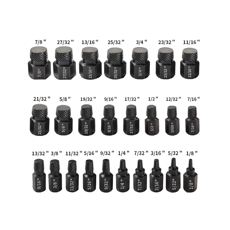 Multifunction 25 Pc Screw Extractor Set