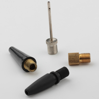 Kit de 4 buses de gonflage pour ballon de sport, vélo, adaptateur de valve pré-gonflée Ti4, aiguille de gonflage