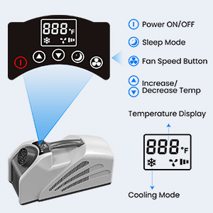 เครื่องปรับอากาศแบบพกพาขนาดเล็ก 24V สำหรับรถยนต์ เต็นท์ และการตั้งแคมป์กลางแจ้ง - Product Image 3