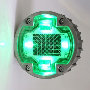 Marcador de Carril de Tráfico de Alta Visibilidad, Reflectante y Resistente, Tachuela de Aluminio para Carreteras, para la Seguridad en la Delimitación de Carriles - Product Image 1