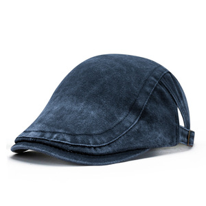 Modische Koreanische Gewaschene Baskenmütze für Damen und Herren, Verstellbare Baumwoll-Golfmütze für Alle Jahreszeiten, Retro-Schirmmütze - Product Image 3