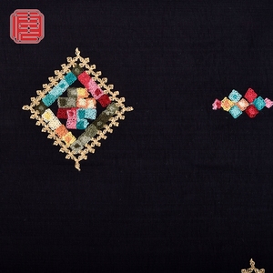 Nouveau tissu de broderie Baboos rayonne en nylon de couleur personnalisée légère à la mode pour les vêtements des femmes - Product Image 4