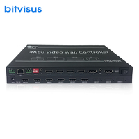 Controlador de Video Wall 2X2 4K60 Directo de Fábrica, 4 Entradas y 9 Salidas, FCC CE RoHs, Divisores de Video HDMI 2.1 para Pantallas Grandes