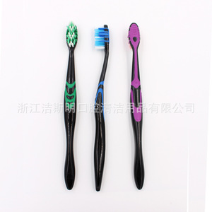 Brosse à dents pour adultes à double couleur personnalisée, poils en nylon doux, usage domestique JSM 6014 - Product Image 2