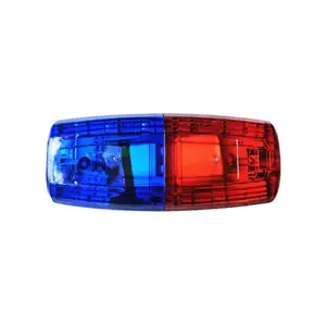 充电单元发光二极管红色蓝色多功能夹子闪烁警告安全肩灯应急照明红色/蓝色/白色