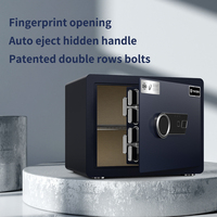 Coffre-fort domestique avec serrure à empreinte digitale, petit coffre-fort de sécurité pour argent, coffre-fort antivol avec serrure à clé