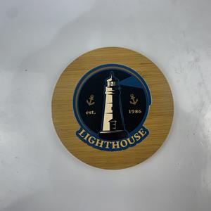 Sous-verre rond en bambou, Héritage Nautique de l'Océan Pacifique, impression numérique, revêtement UV, article promotionnel écologique - Product Image 5