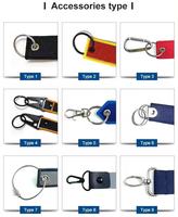 Porte-clés personnalisé en tissu tissé avec logo, porte-clés par sublimation, porte-clés brodé anime