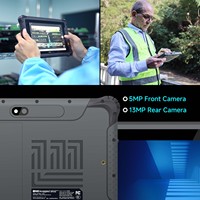 Tableta Robusta ONERugged M80T, PC Industrial Android de 8 Pulgadas, 550 Nits, Resistente al Agua IP65, Batería de 10000 mAh, NFC, Escáner de Código de Barras