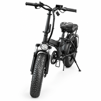 Vélo électrique pliable pour la neige avec batterie au lithium 48V 15Ah, moteur de moyeu arrière, pneus larges 20 pouces * 4.0