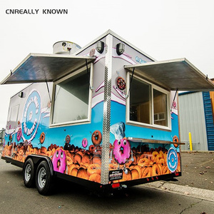 DOT CE Square Fountain Fully Equipped For Chocolate Dip Ice Cream Hot Dog Fast Food Business <b>Concession</b> <b>Trailer</b> - Product Image 4