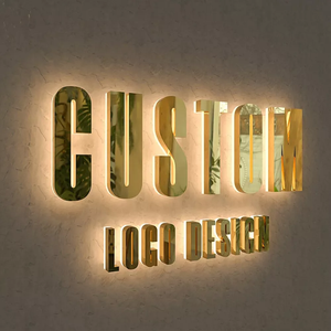 Professional Backlit Halo Effect <b>LED</b> Signage Stainless Steel 3D <b>Letters</b> for Iconic Landmark and Monument Building - Product Image 3