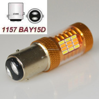 Ampoules LED de recul/de stationnement Canbus bicolores (blanc/jaune) 1157/4014/54SMD pour voiture – Rétrofit/Amélioration – Projecteur de recul
