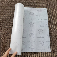 Papier d'emballage alimentaire jetable en PE avec logo personnalisé, résistant à l'huile, recyclable et écologique pour les restaurants de burgers et de poulet frit