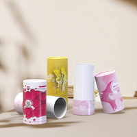 Boîtes cylindriques en carton biodégradable personnalisées avec logo pour bougies, cosmétiques, brosses à dents, éponges de maquillage, tubes en papier ronds