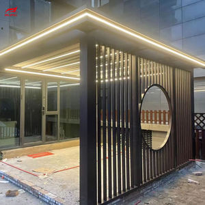 SUNC Personalización profesional Tamaño personalizado Patio exterior Rolling Louvered <span class=keywords><strong>Techo</strong></span> Aluminio Gazebo Pérgola Vidrio Sunroom - Product Image 1