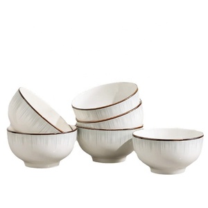Juego de Vajilla de Porcelana Fina HighLooks, Nueva Colección Ecológica de Estilo Nórdico para Fiestas y Uso Doméstico - Tazones para Arroz, Fideos y Sopa - Product Image 4