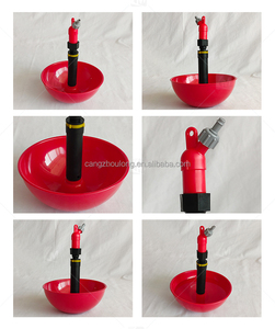ZZ LM72 Fontaine automatique pour volaille (2 <span class=keywords><strong>pintes</strong></span>) Bol d'abreuvoir en plastique robuste avec fixation de tuyau pour gibier à plumes canard poussin poulet de chair - Product Image 3
