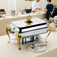 Plats de service de luxe pour hôtels en acier inoxydable de haute qualité, performances exceptionnelles, grande capacité de 9 L, excellente isolation