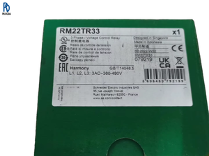 เซ็นเซอร์ควบคุม PLC รีเลย์ควบคุมแรงดันไฟฟ้าสามเฟส ของแท้ใหม่เอี่ยม รุ่น RM22TR33 - Product Image 1