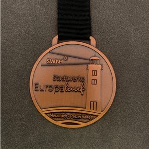 Medallas Personalizadas de Alta Calidad en Oferta, Medallas Deportivas de Fútbol y Baloncesto, Fabricación de Medallas de Oro, Medallas de Metal Artesanal con Cinta para el Cuello - Product Image 4
