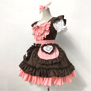 Anime Lolita Maid Outfit Cosplay Cute Costume Black Dress Girls Women Men Lolita Dresses Waitress Maid Party Stage Costume - Product Image 4
