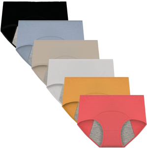 Culotte de bikini en coton Sexy 4 couches culotte de période pour femmes tongs à <span class=keywords><strong>ceinture</strong></span> fine sous-vêtements pour femmes - Product Image 1