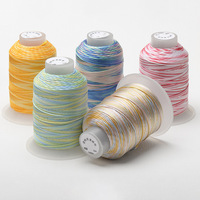 Bracelet et collier en corde tressée à la main, 18 brins, teinture dégradée, épaisseur 1 mm, pour le tissage textile DIY, vente en gros