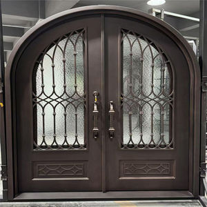 Cancello d'<span class=keywords><strong>Ingresso</strong></span> di Design <span class=keywords><strong>Classico</strong></span> e Semplice in Ferro Battuto Impermeabile per Esterni di Appartamenti e Ville - Product Image 3