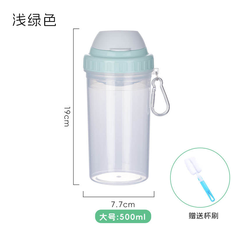 สีเขียวอ่อน 500ml (รวมแปรงถ้วย)