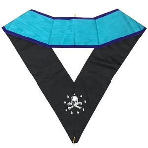 Colliers de régalia maçonniques de haute qualité, brodés à la main sur mesure, décorations en maille 3D, badges en tissu en forme de V, à coudre, logo magnétique - Product Image 2