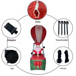 Luces LED Inflables de Navidad, Globos Aerostáticos Personalizados para Exteriores, Decoraciones Inflables de Santa Claus - Product Image 3