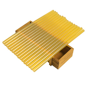 Jiajian Hot Melt Adhesive Sticks 7/11mm Yellow Transparent Glue Gun Adhesive For Glass Leather Plastic Metal Paper Wood - Product Image 1