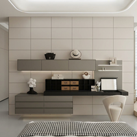 Système mural intégré sur mesure pour cloisons et panneaux muraux, idéal pour les projets de villas, hôtels et appartements