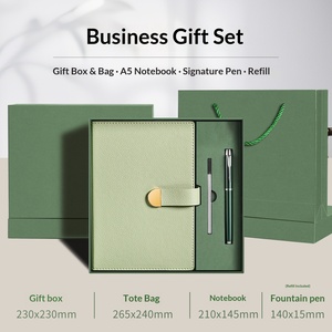 Set Regalo Aziendale Professionale: Taccuino A5 in Pelle PU con Cucitura, Penna e Tazza Termica - Confezione Regalo Promozionale per le Feste - Product Image 6
