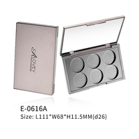 Boîtier vide personnalisé pour fards à paupières avec six compartiments – Emballage pour palette de maquillage et blush